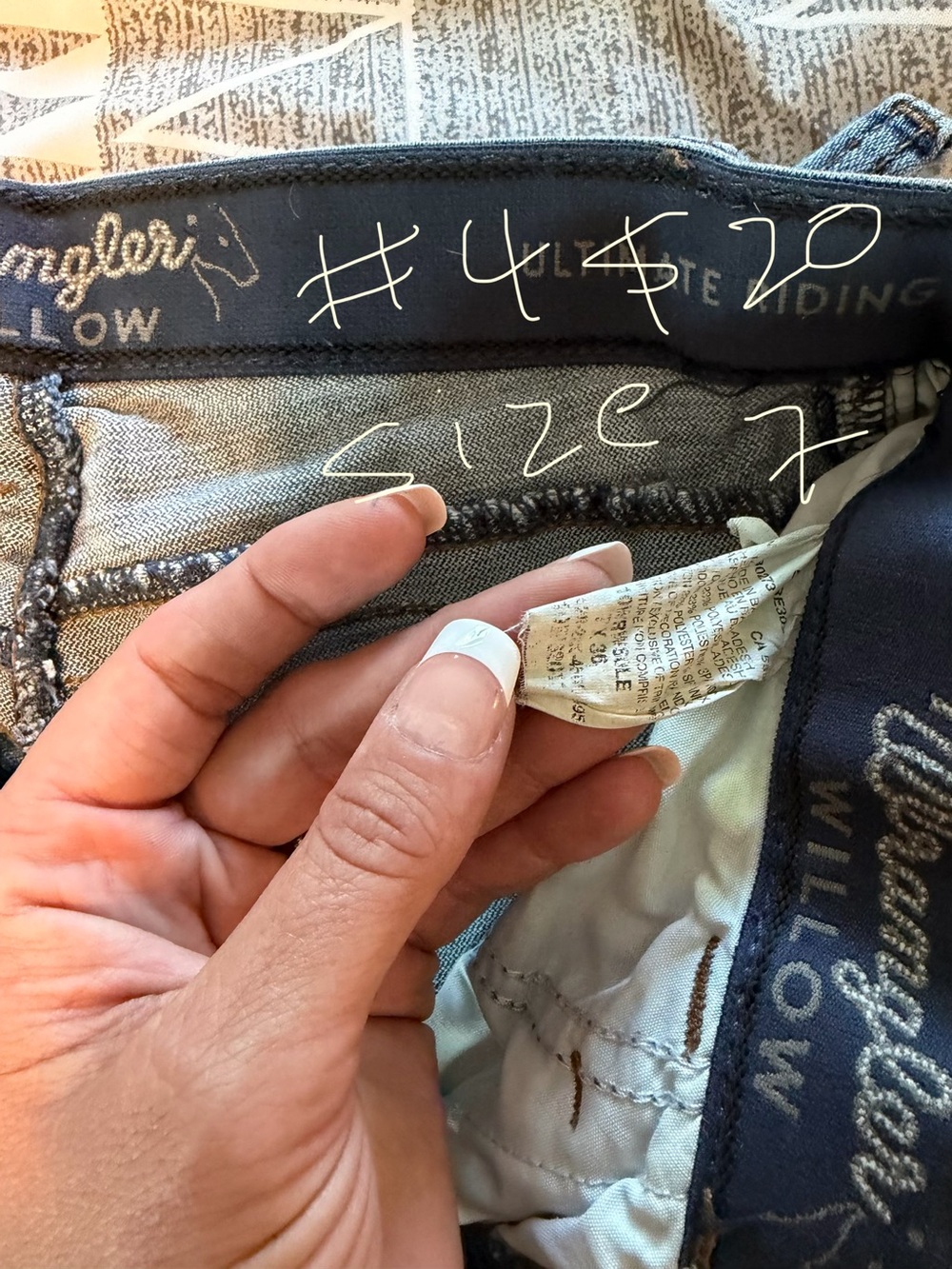 Wrangler Willow Navy and Light Blue Denim Jeans